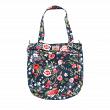 Jujube Midnight Posy - Be Light Everyday lightweight  Zippered Tote Bag